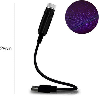 جهاز عرض نجوم ارجواني للسيارة بمنفذ USB من سوكال-ليد، ضوء ليلي قابل للتعديل، اضواء سقف رومانسية للديكور الداخلي